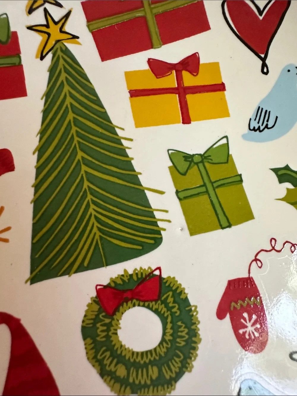 6 Room Creative Holiday Icons Christmas Appetizer Dessert Plates Multicolor 6